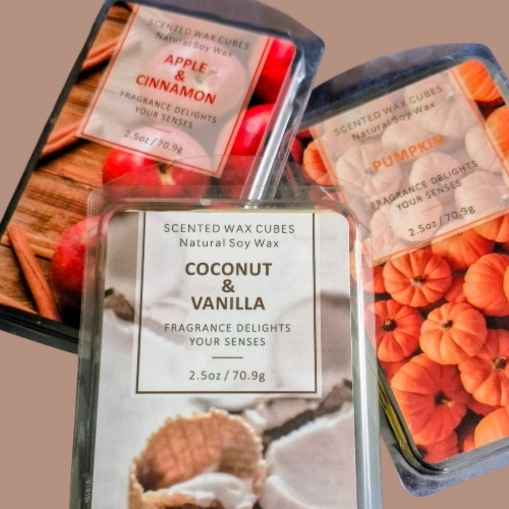 Scented Wax Cubes - Coconut & Vanilla, Pumpkin